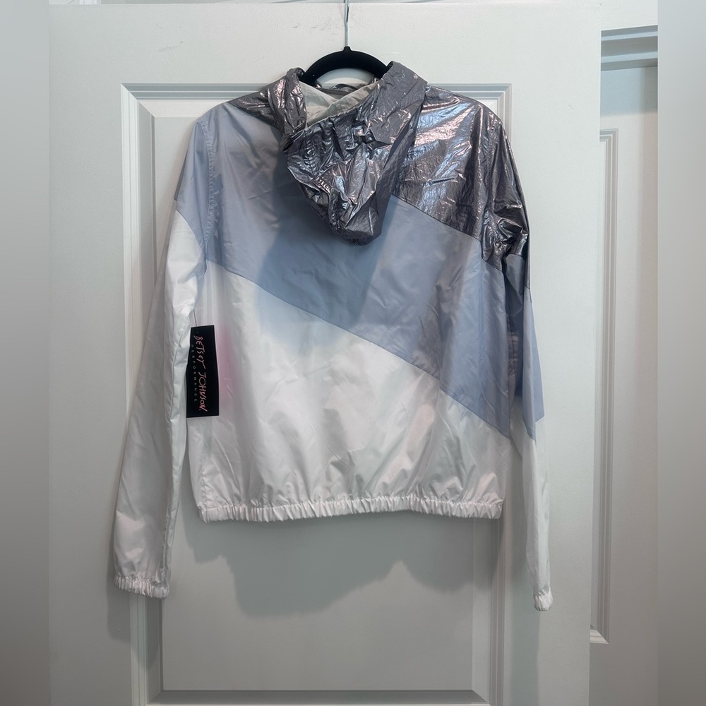 Betsey Johnson Silver and White Jacket